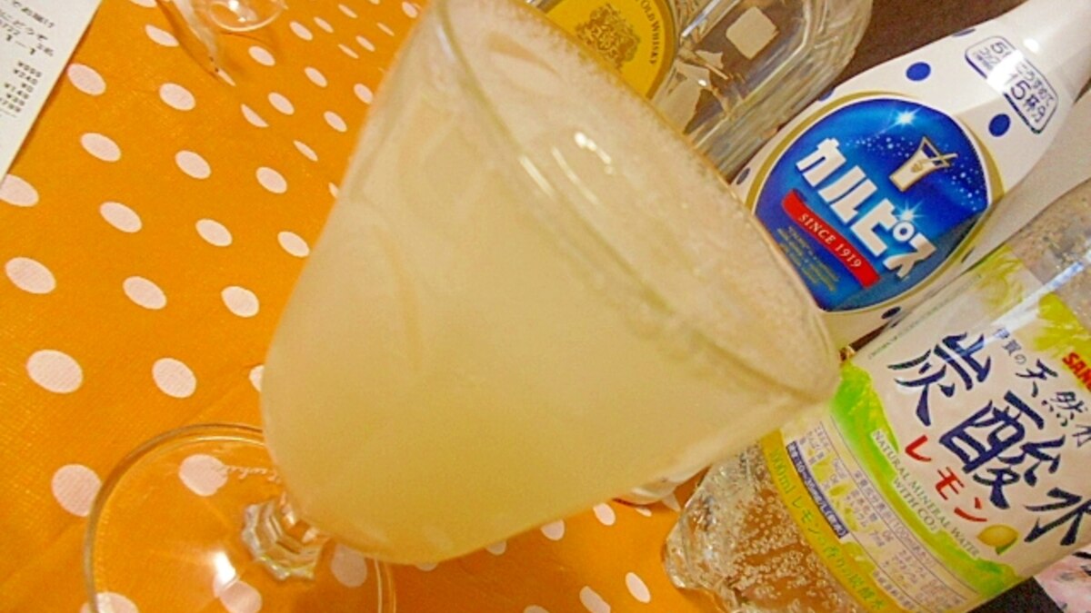 カルピスハイボール 飲みやすくて美味しい レシピ 作り方 By ミスチバス 楽天レシピ